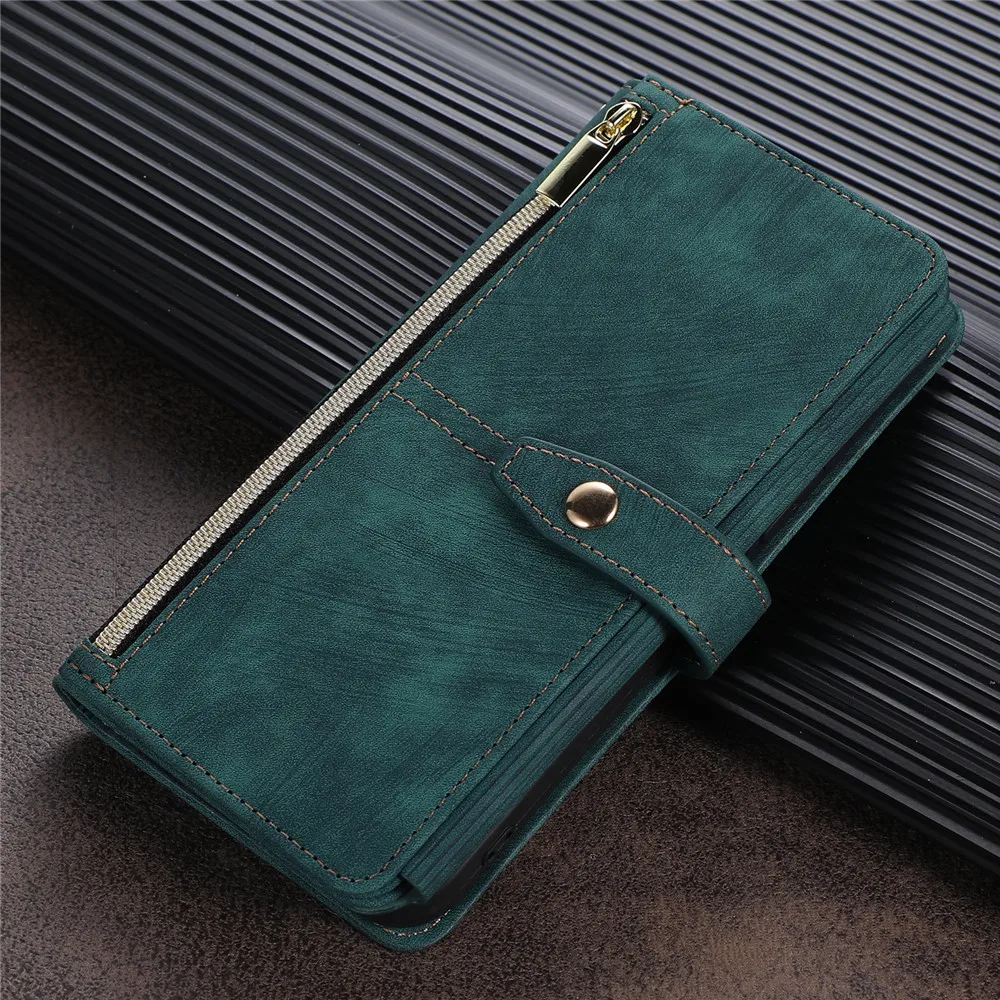 

Redmi Note 9c 10s 11s 11 e 10 Pro Max Zipper Wallet Leather Case for Xiaomi 12T Pro Flip Cover Mi 11T 10T Pro Poco X3 NFC F3 M5s