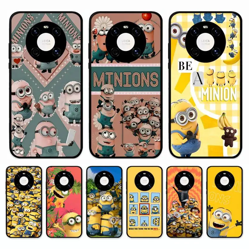 

LVTLV Cartoon Little Yellow Man Phone Case For Huawei Mate 10 20 30 40 50 lite pro Nova 3 3i 5 6 SE 7 pro 7SE