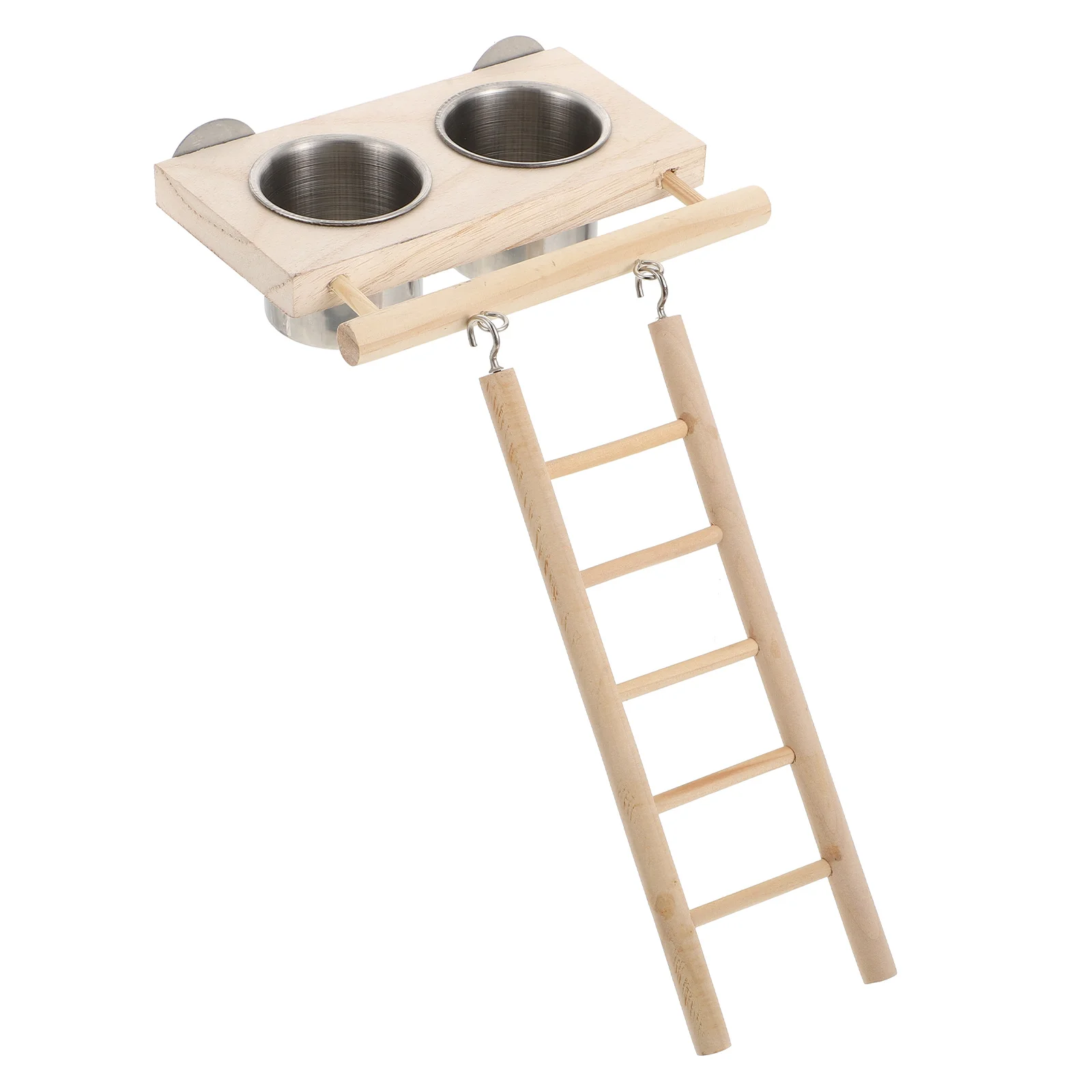 

Bird Parrot Feeding Feeder Cups Ladder Treat Cupplayground Cockatiel Parrots Climbing Supplies Waterer Birds Bowl Dispenser