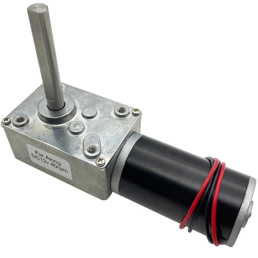 Длина вала 51 мм Микро Червячный мотор-редуктор постоянного тока от 5 до 470 об/мин