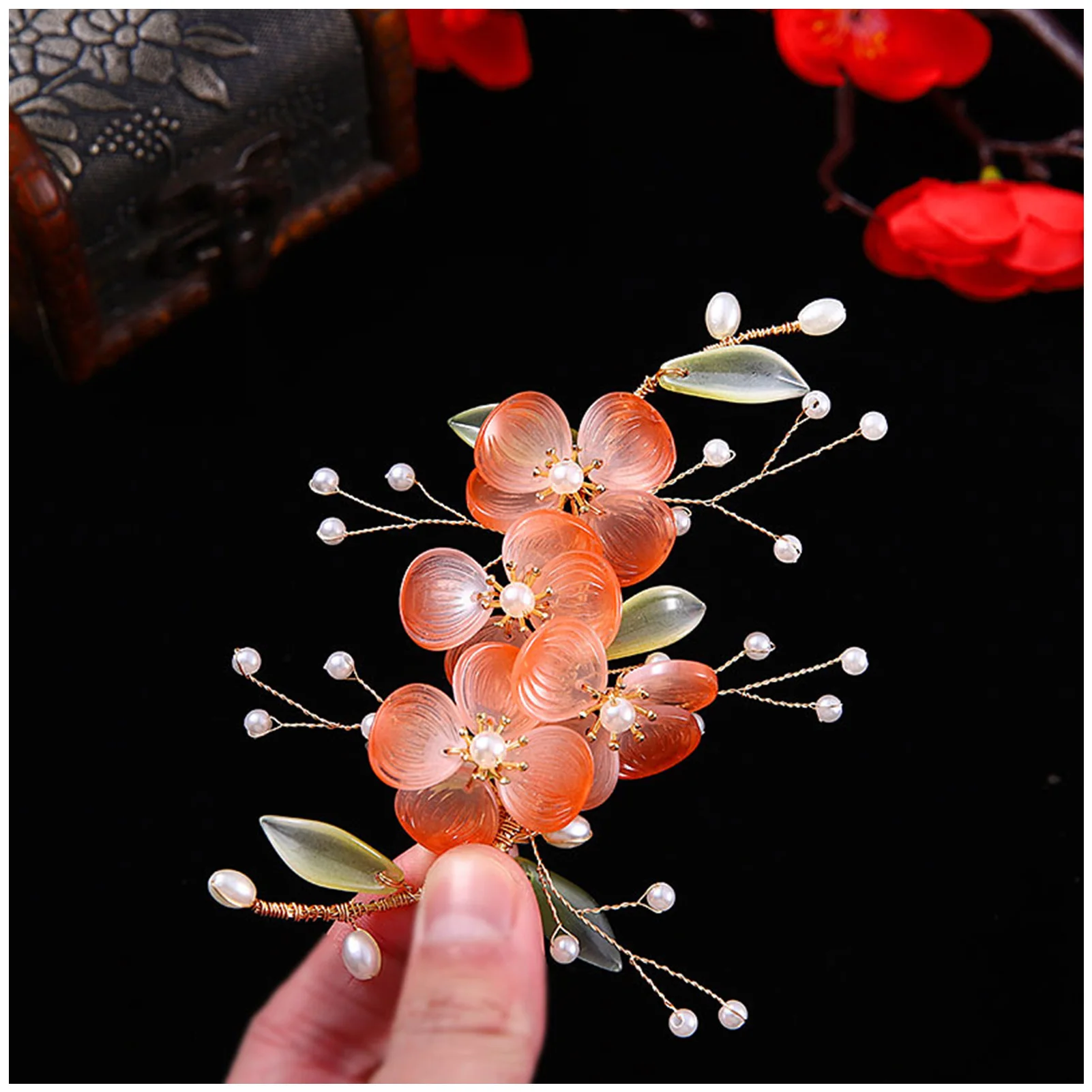 

Заколка для волос Hanfu с заклепками для густых кудрявых волос