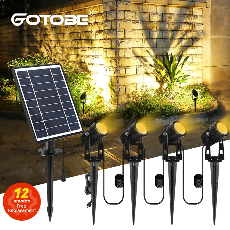 1 TO 4 RGB Outdoor Solar Landscape Light LED IP65 Waterproof Solar Lamp Automatic On/Off Solar Wall Light Garden Patio Lawn Lamp images - 1