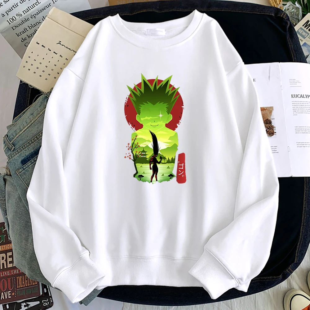 

HUNTER×HUNTER Manga Anime Streetwear Casual Fleece Men Hoodies Manga Graphic Unisex Women Men Pullovers Loose Soft Sweatshirts
