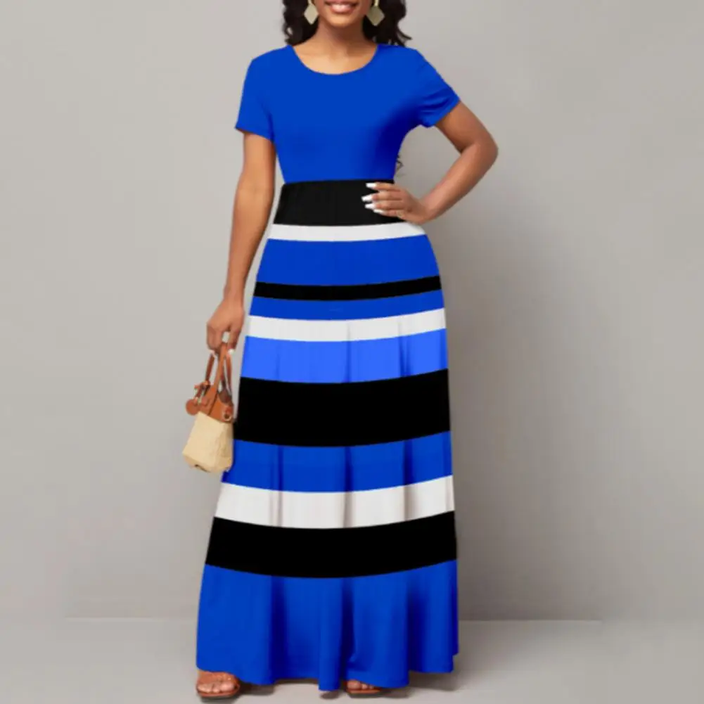 

Elegant Dress Vintage Breathable High-Waist Female Clothing Maxi Dress Party Dress
