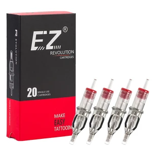 Картридж игл для татуажа EZ Revolution Magnum, изогнутый, Круглый,  12 (0,35 мм), длинный конический, 5,5 мм, 20 шт.кор.