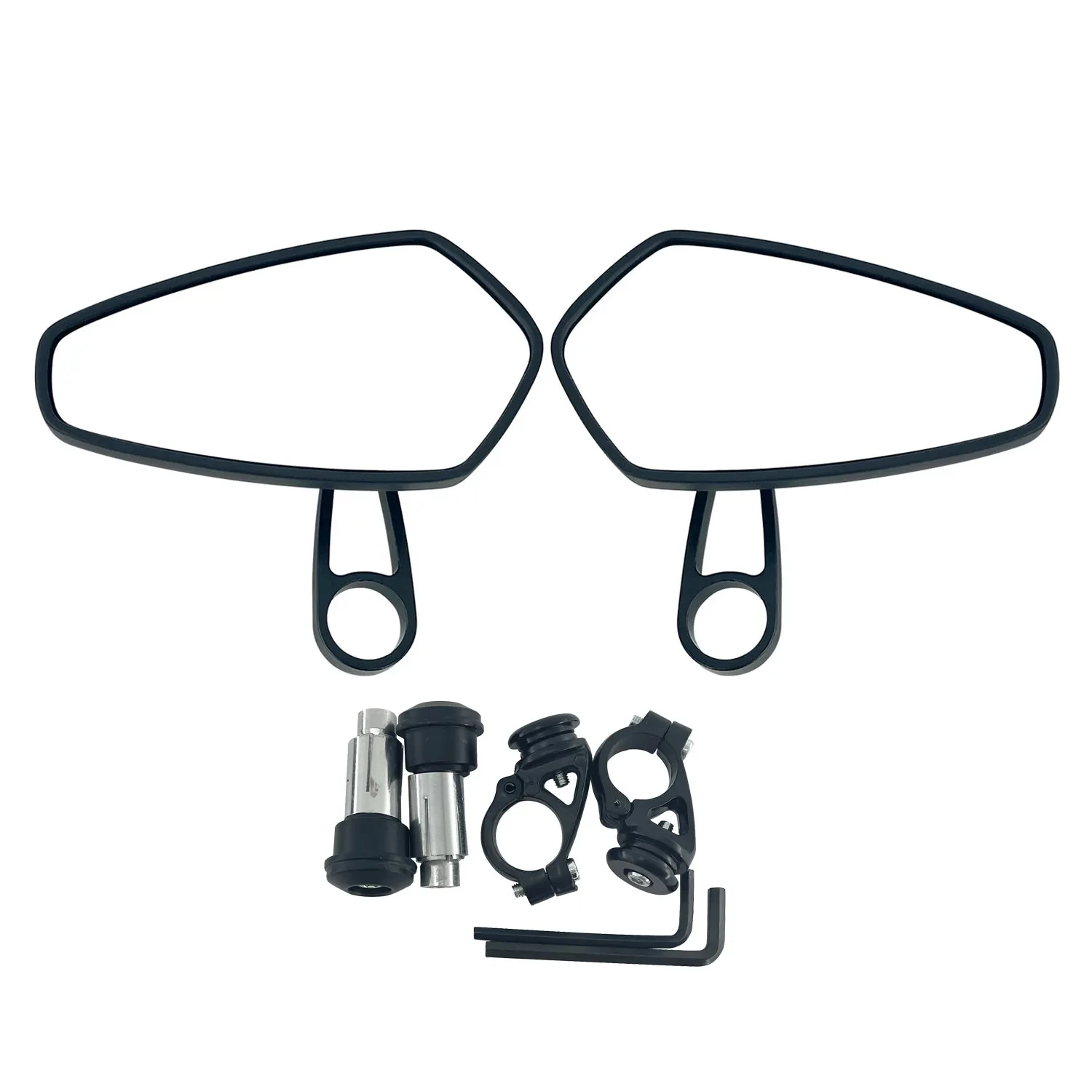 Зеркало заднего вида с алюминиевой ручкой 7/8 дюйма 22 мм