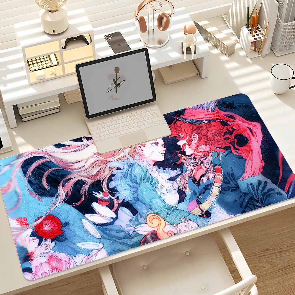 A-Alices In-W-Wonderlandes Mousepad Custom Skin Thickened Mouse Pad Oversized Gaming Keyboard Notebook Table Mat