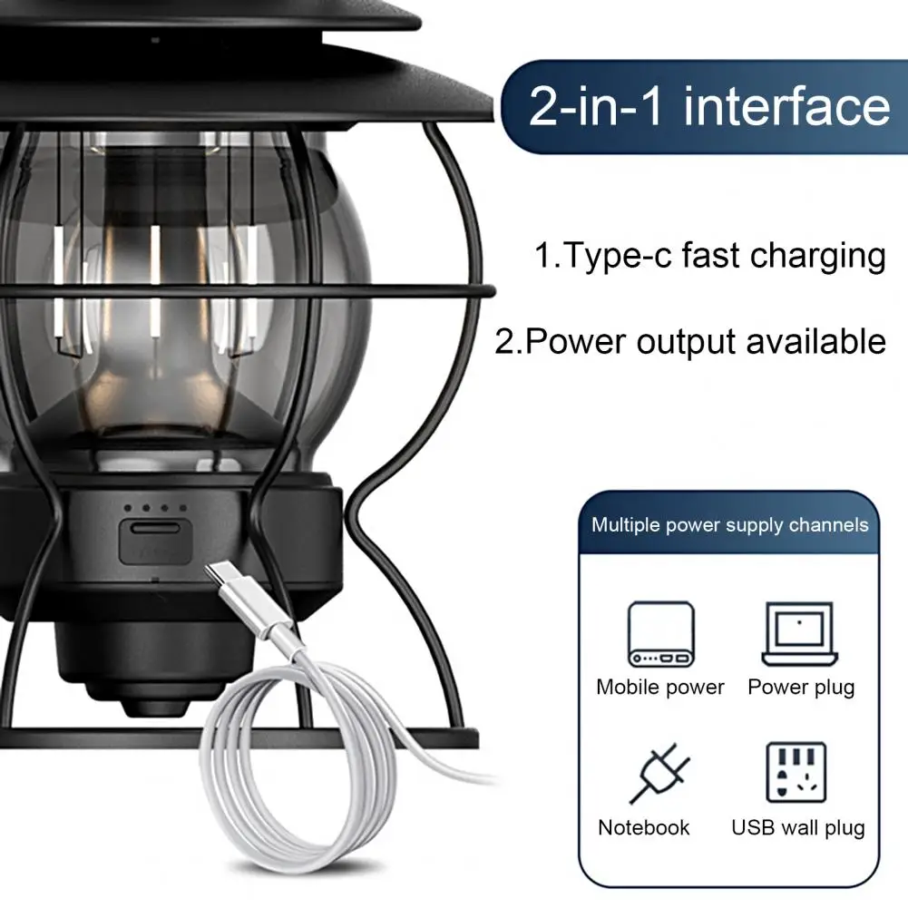 

Удобный сверхъяркий светодиодный светильник для палатки с дисплеем на аккумуляторе, легкий водонепроницаемый уличный фонарь для палатки