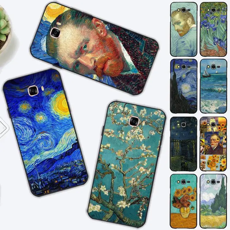 

Van Gogh oil painting Phone Case for Samsung J 2 3 4 5 6 7 8 prime plus 2018 2017 2016 core