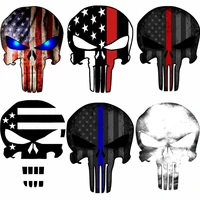 punisher flag skull military patches on clothes diy punk iron on transfers for clothing stickers thermoadhesive patch for jacket