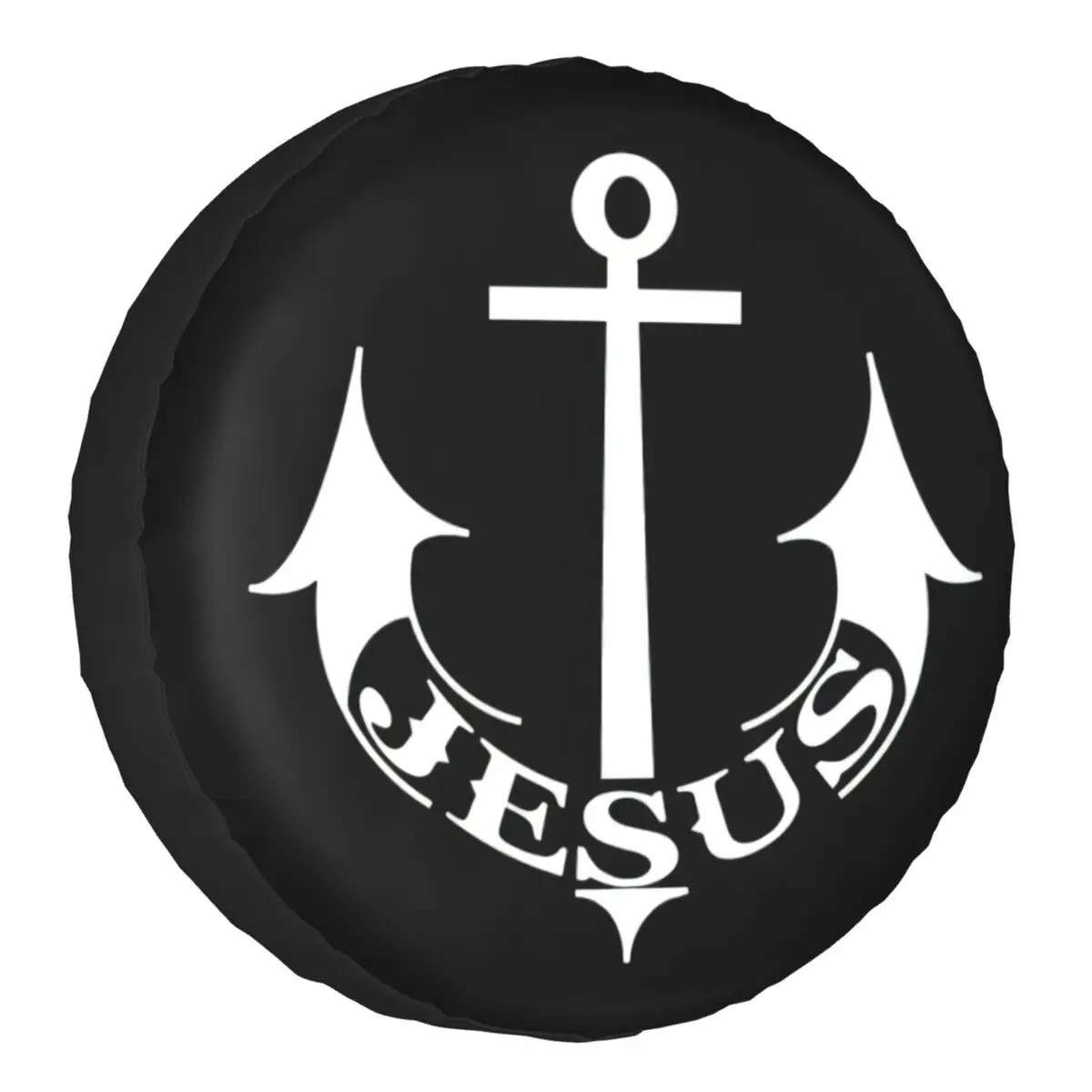 

Чехол для Mitsubishi Pajero с изображением Иисуса якоря и запасных колес