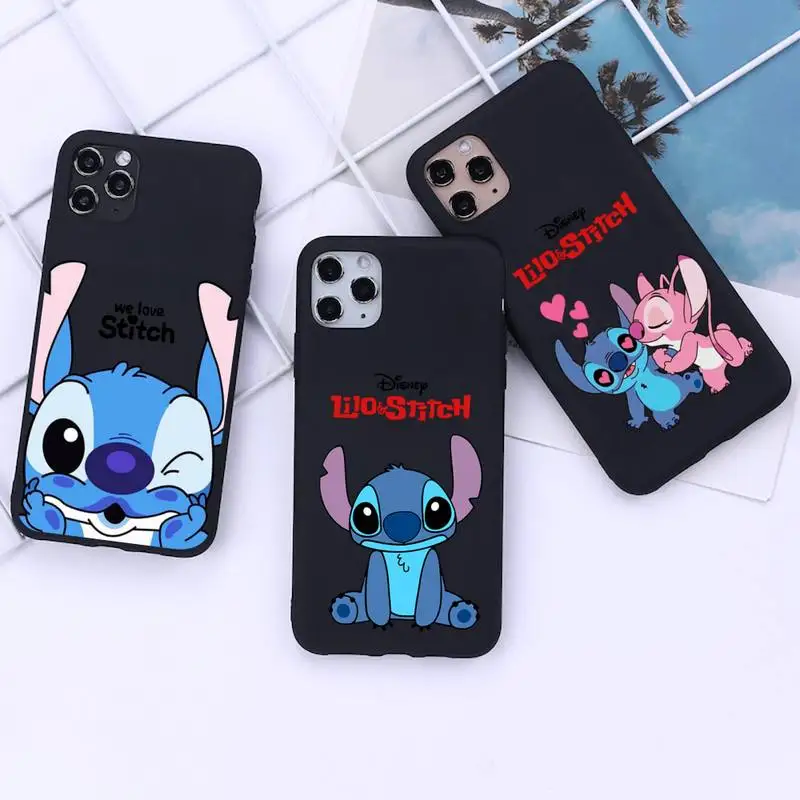 

Cute Cartoon Stitch Phone Case for iphone 14 13 12 11 Pro Mini XS MAX 8 7 Plus X 2020 XR cover