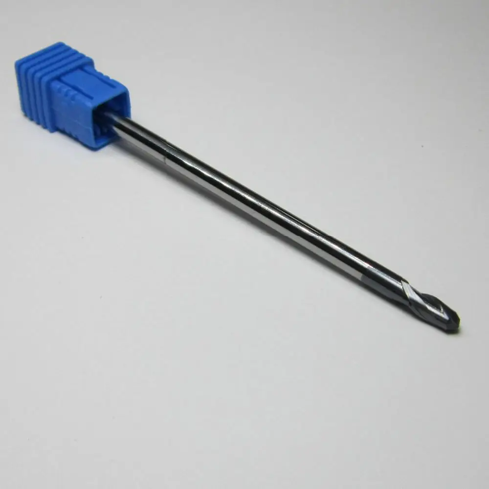 

1 шт. HRC45 твердосплавная шаровая Концевая фреза с 2 канавками, замена сверления с ЧПУ