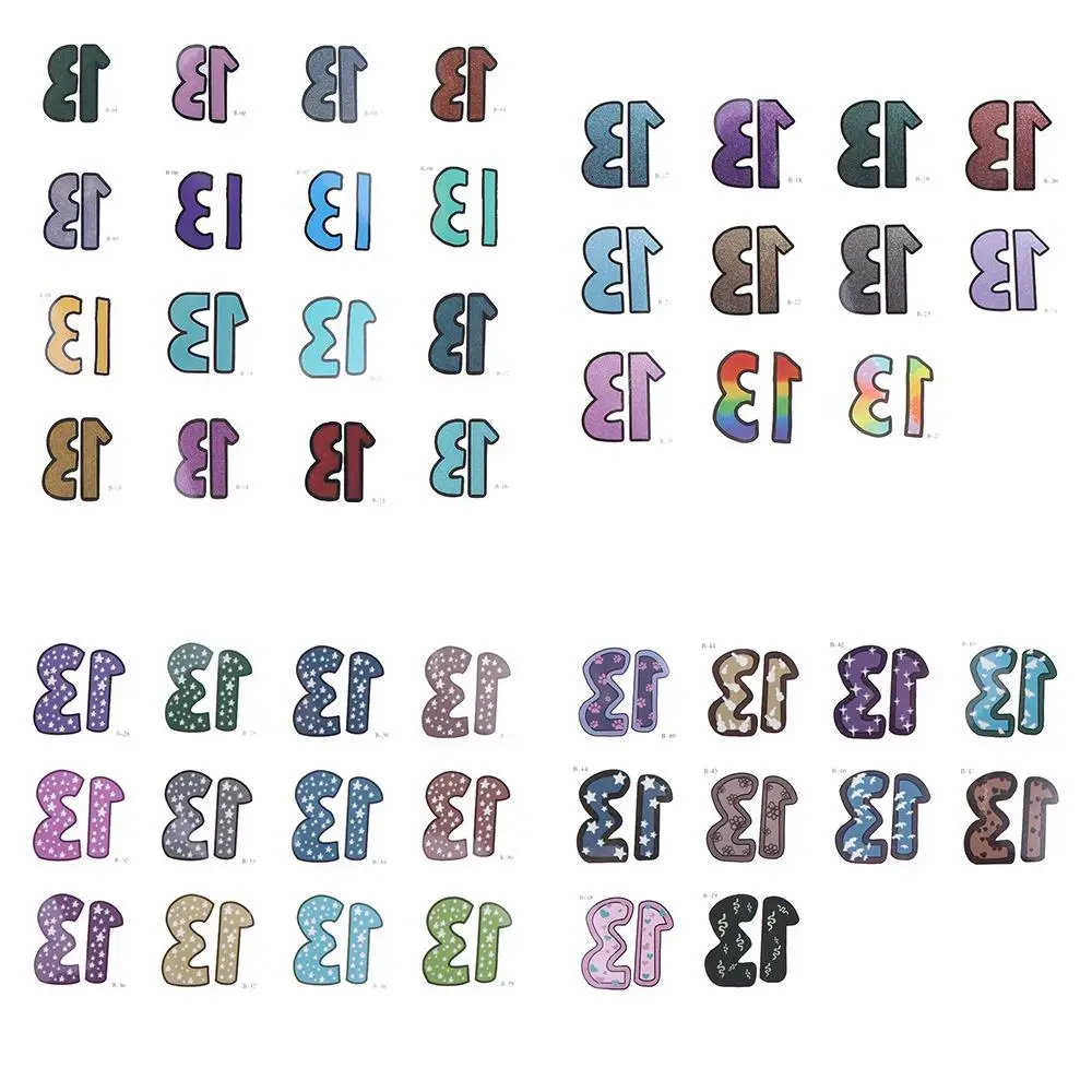 Временные тату-наклейки с цветными цифрами водостойкие стойкие наклейки веером