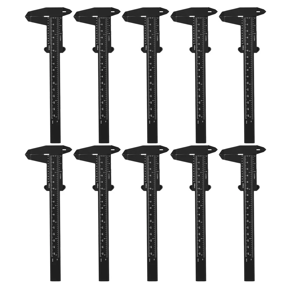 10 шт. штангенциркуль для бровей измерительная линейка карманная