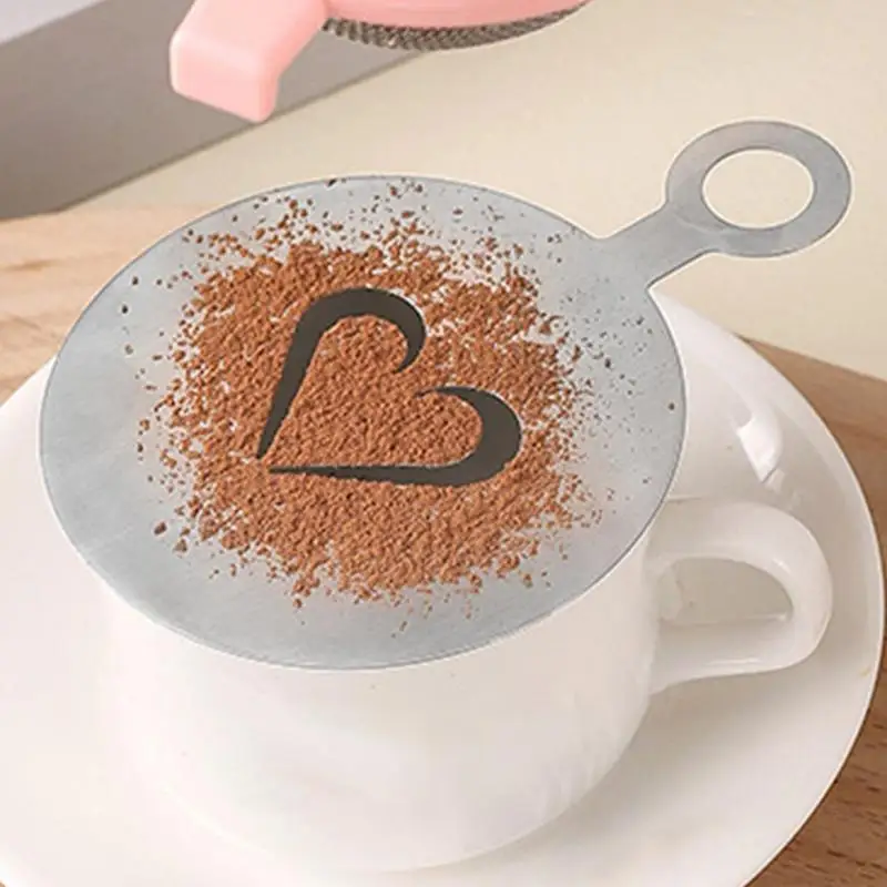 Трафареты для кофе нержавеющая сталь 4 72 дюйма трафарет дизайна инструменты