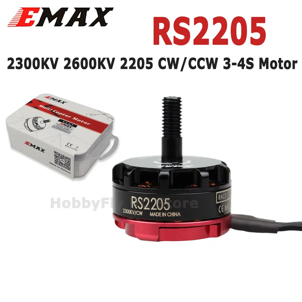 Emax RS2205 2300KV 2600KV 2205 CW/CCW 3-4S бесщеточный двигатель для RC FPV гоночного дрона