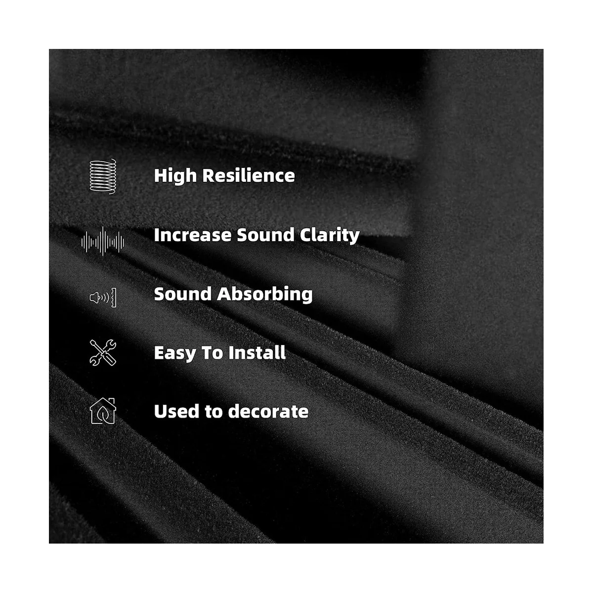 Самоклеящиеся звукостойкие пенопластовые панели 12x12x2 дюйма акустическая пена