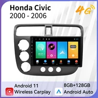 2 din car radio for honda civic 2000 2006 android car multimedia player navigation wifi fm audio autoradio head unit stereo