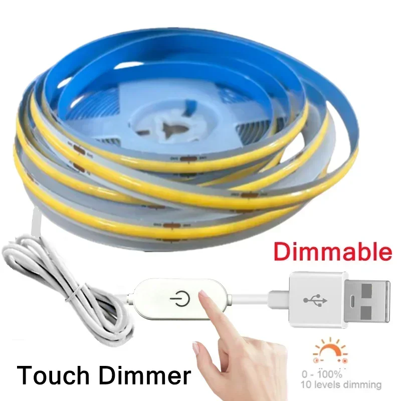 

LDHLM USB светодиодная лента 5В 320 светодиодов/м тёплый белый