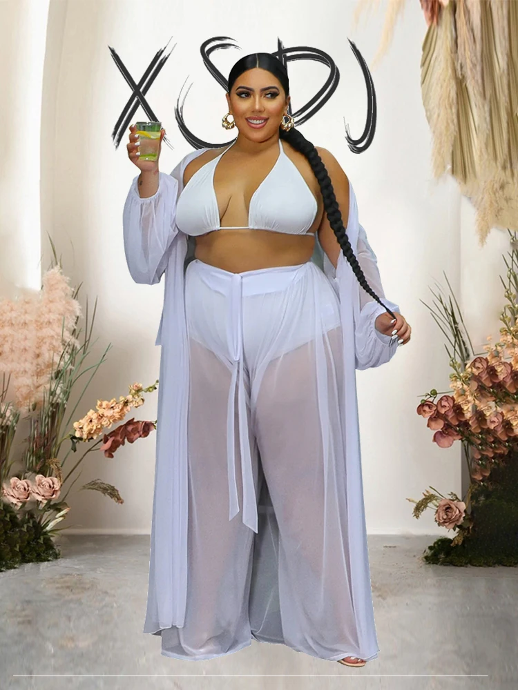 Комплекты больших размеров соблазнительная Прозрачная женская одежда длинный