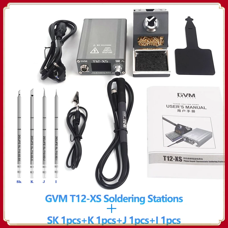 

Умная сварочная станция RELIFE GVM T12-XS T12, умный сварочный стол, цифровой дисплей, автоматический переход в спящий режим BGA, набор для пайки