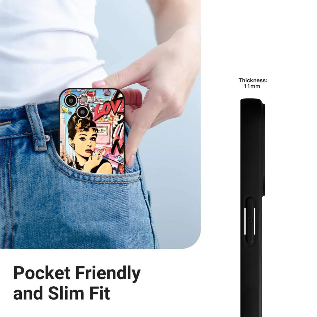 Чехол для телефона iPhone 15 Pro Max силиконовый чехол с граффити поп-арт роскошный