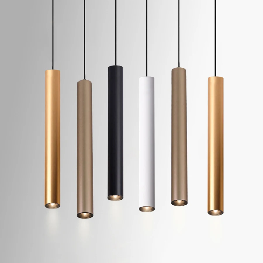 

Long tube Restaurant Bar LED Pendant light Bedroom Bedside Hanging lamp Restaurant Kitchen Shop Island Suspension Light