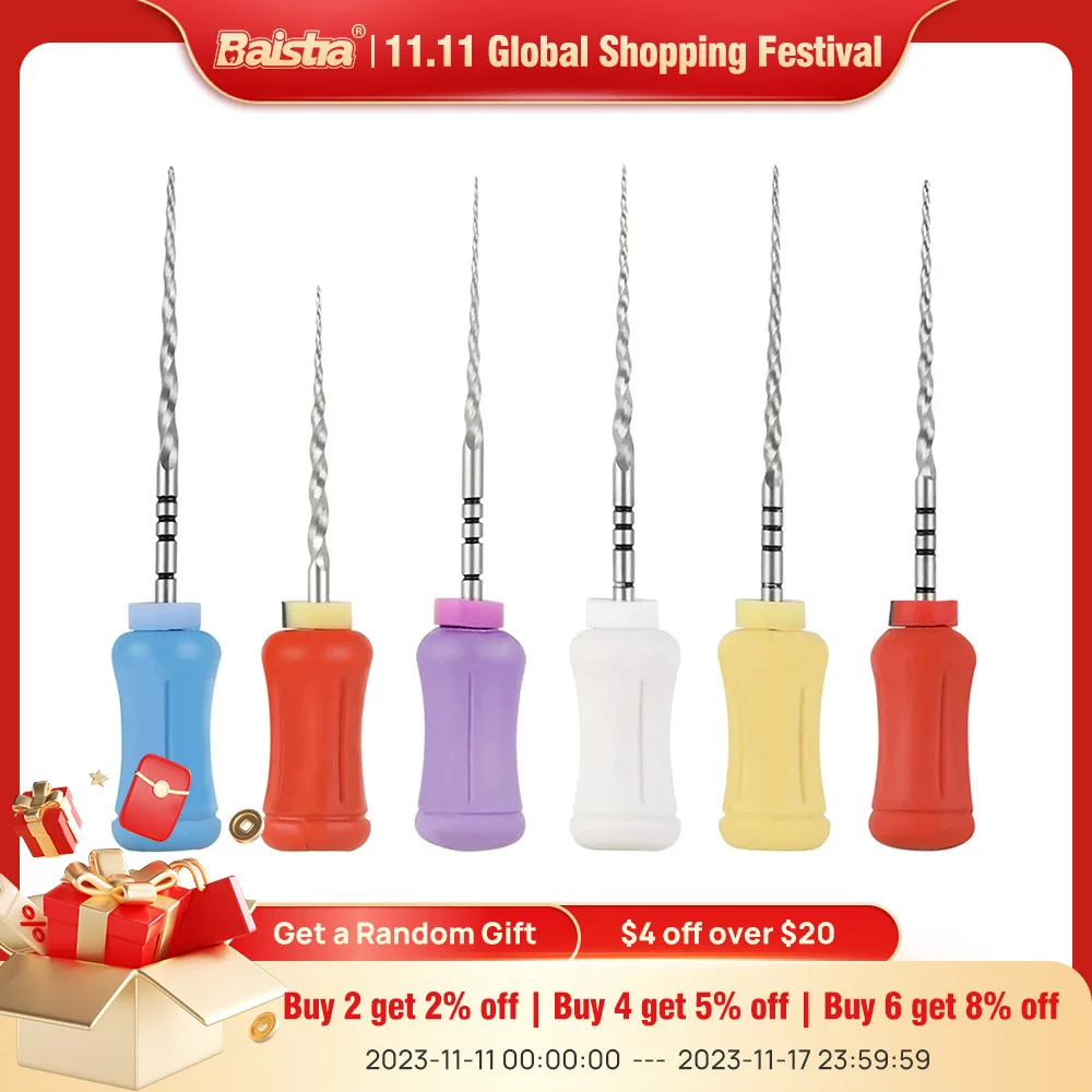 

6 Pcs/Box Dental Endo File NiTi Super Rotary 25mm for Hand Use