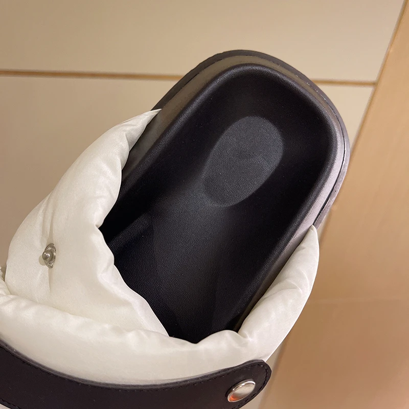 Summer Outdoor Beach Sandals For Women Square Head Slip On Platform Sports Shoes Casual  Cross Open-toe Ladies Footwear Students