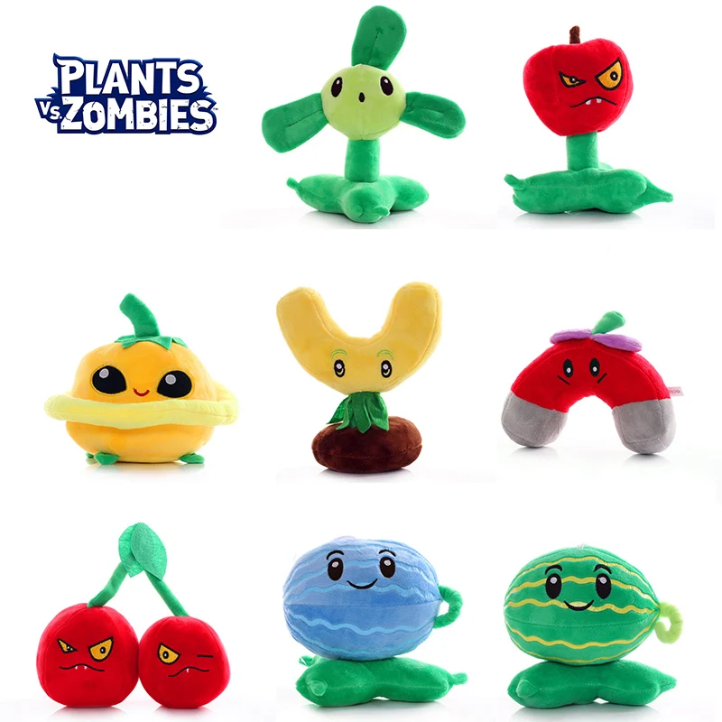 

New Plants VS Zombies 2 Cartoon Game Plant Series Cute Plush Doll Toys Cherry Bomb Wall-nut Doll Bedroom Decoration Child Gifts