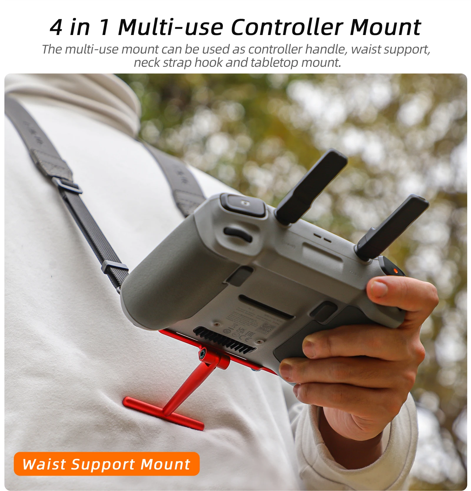 Фото Контроллер для DJI RC 2/1, ремешок, ручка, поддержка талии, кронштейн для шейного ремня для Mini 4 3 Pro/Air 3, аксессуары №2