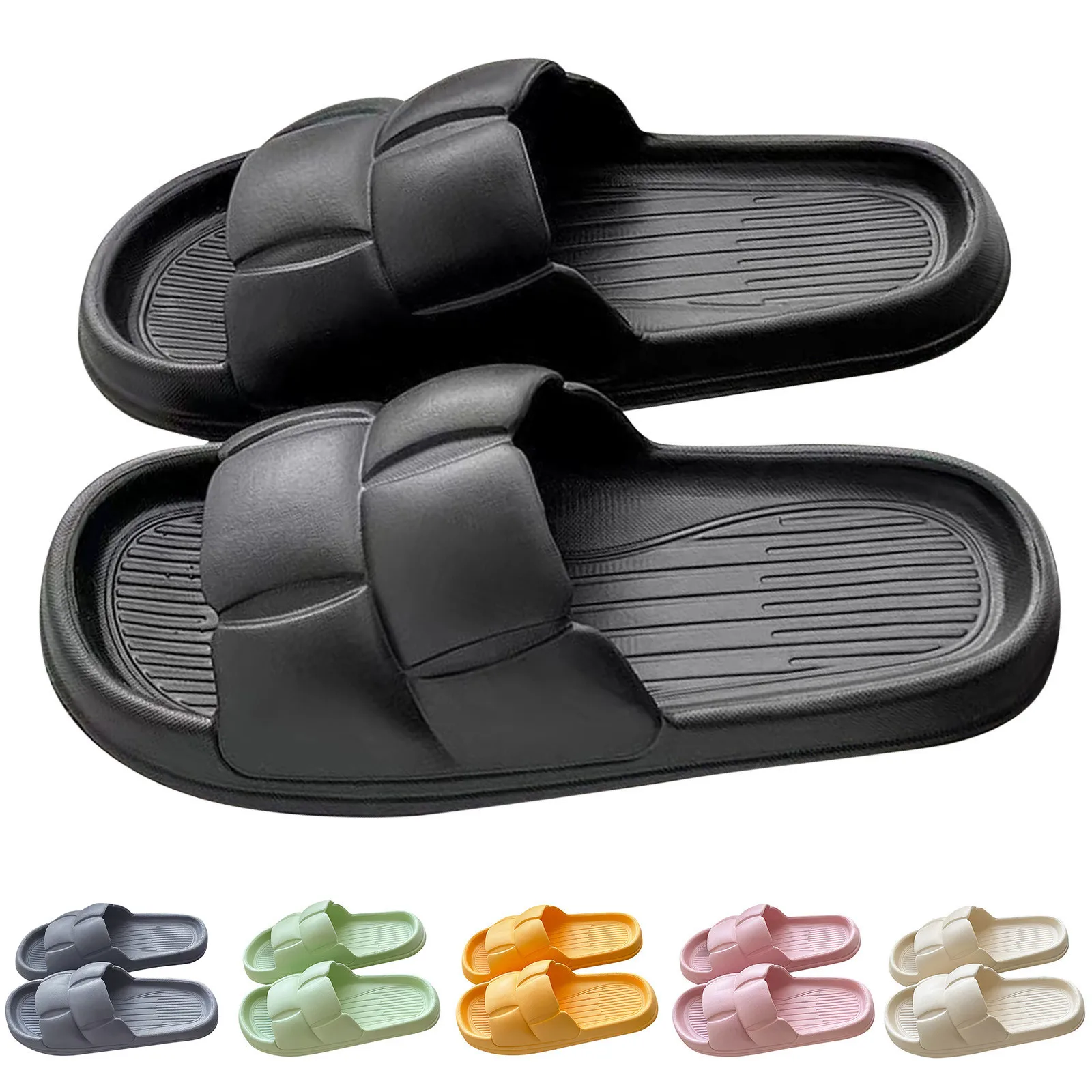 

Men Women Extremely Comfy Cushioned Thick Sole Slippers Sandals Women Beach Casual Shoes EVA Flip-flops Men's Beach Sandals