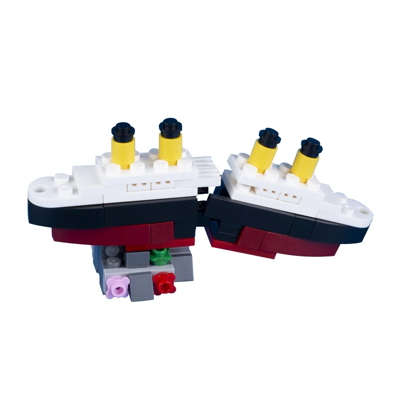 Модель корабля MOC Titanic строительные блоки наборы Sank RMS Круизная лодка пароход