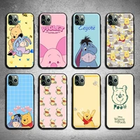 pooh bear piglet eeyore phone case for iphone 13 12 11 pro max mini xs max 8 7 6 6s plus x 5s se 2020 xr cover