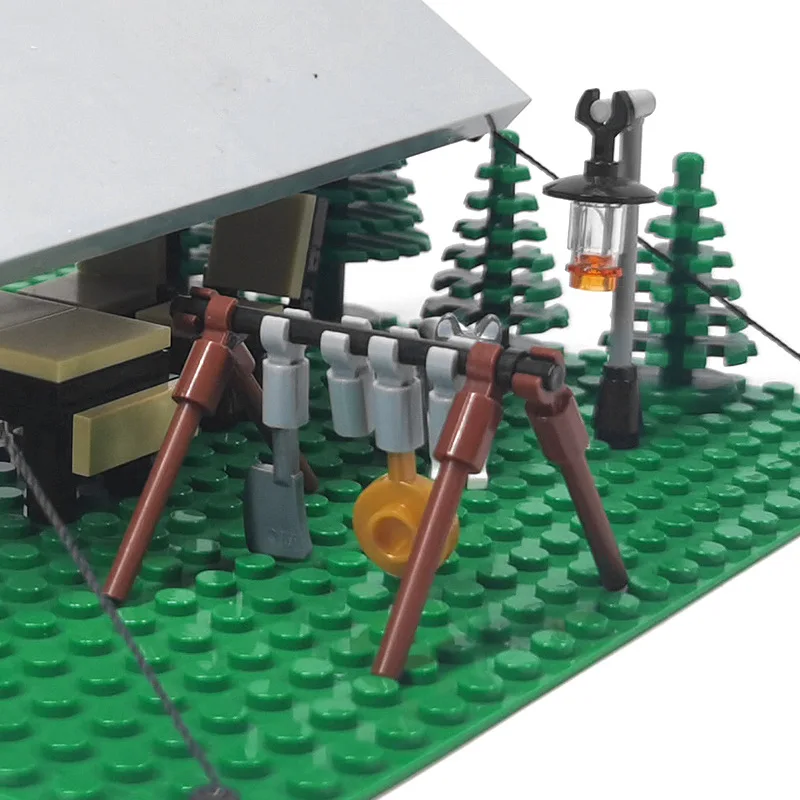 JIMITU Строительные блоки сцены кемпинга