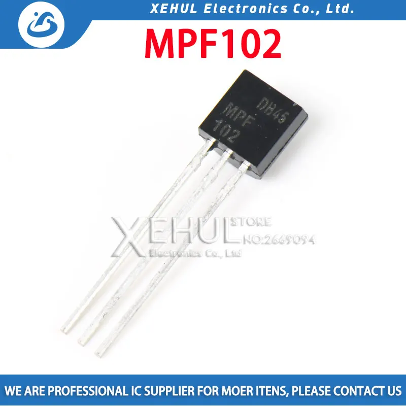 10-100 шт. новый оригинальный транзистор полевого эффекта MPF102 TO-92 MOS с прямой вставкой канал NPN