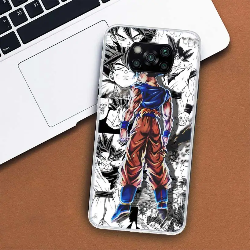 dragon ball anime goku phone case for xiaomi poco x3 gt x4 nfc m4 pro m3 m2 f3 f2 f1 mi note 10 a3 a2 lite a1 cc9e fundas free global shipping