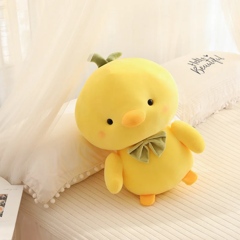 

Small Creative Yellow Chick Stuffed Animal Toy Cute Chicken Plush Doll Pillow Boy Girl Birthday Gifts Room Decor