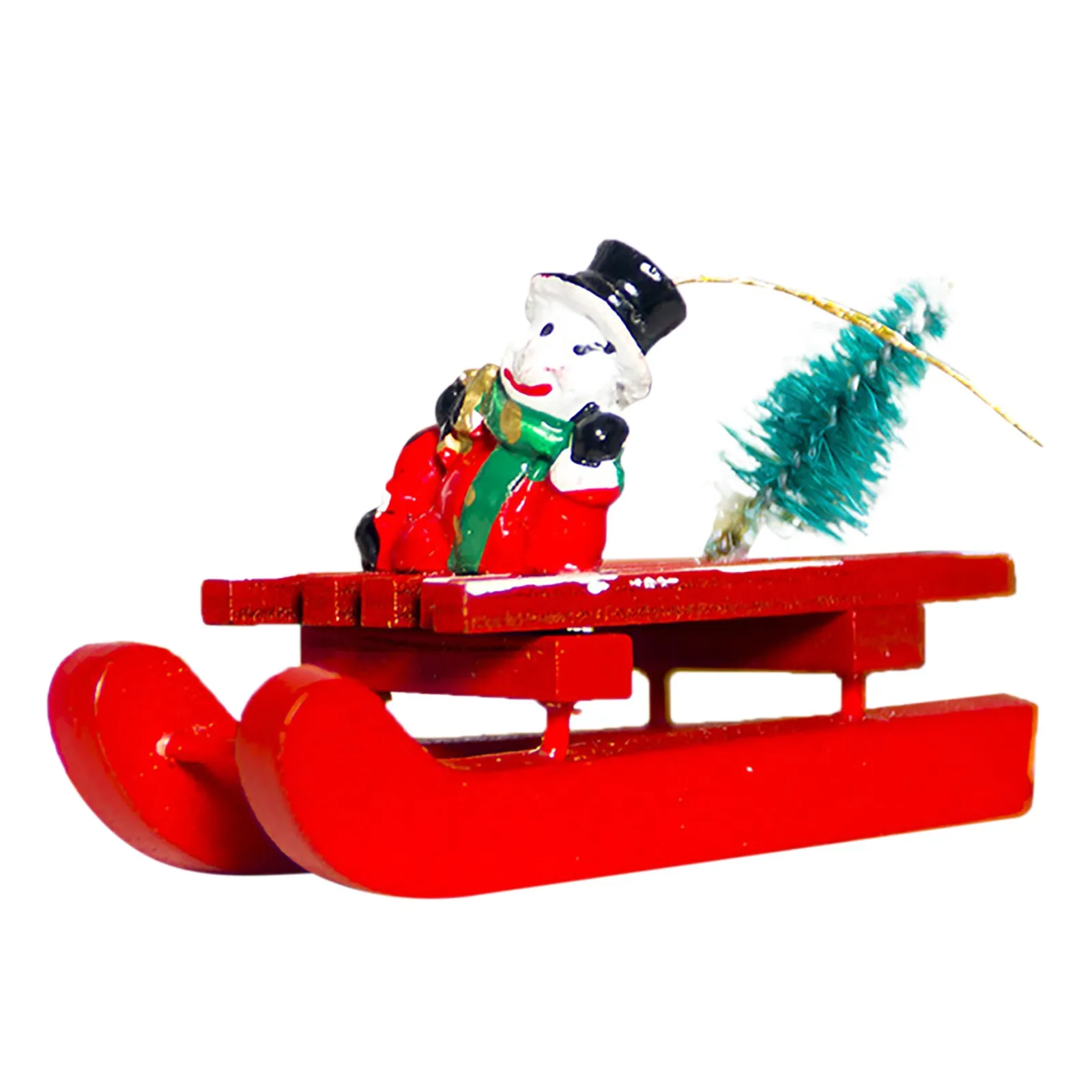 Деревянные рождественские кулоны для саней красный Санта-Клаус лось снежный