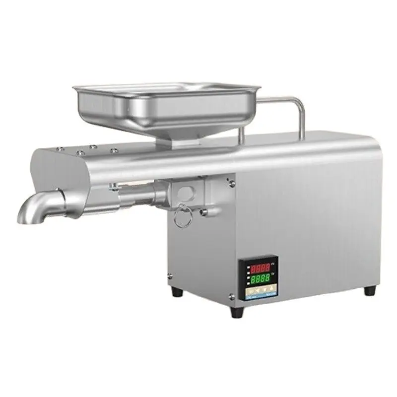 

Temperature-controlled Stainless Steel Commercial Oil Press Stainless steel Full-automatic Commercial Oil Press Household