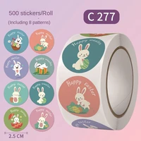 500 colorful icon stickers easter bunny party gifts feature egg labels designed to seal stickers cute stationary supplies 1inch