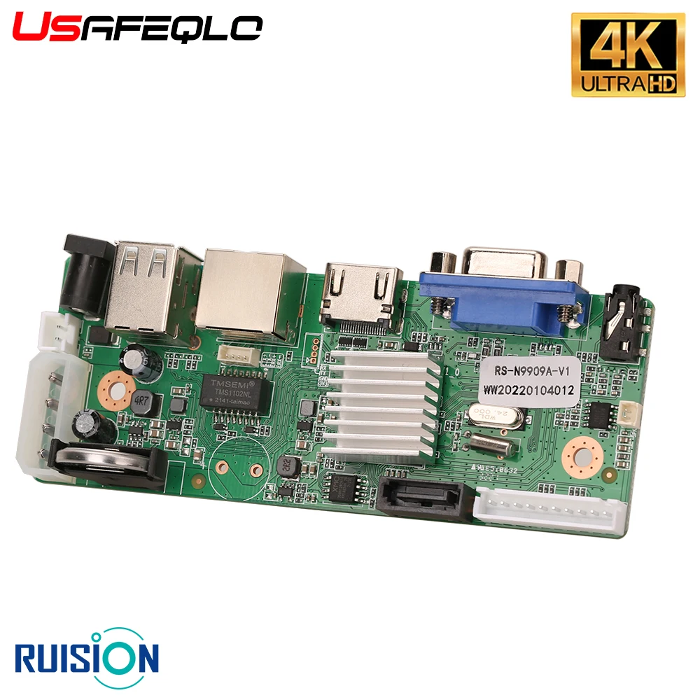 

Сетевой видеорегистратор 9CH NVR H.265 + NVR mother borad, 9-канальный сетевой видеорегистратор 5MP NVR HDMI с поддержкой Onvif Cloud App, мобильный мониторинг