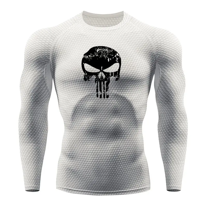 

2019 New Long Sleeve Sport Shirt Men Quick Dry Men's Cycling Base Layers Snake Gym Clothing Fitness Mens Rashgard Tights Jerseys