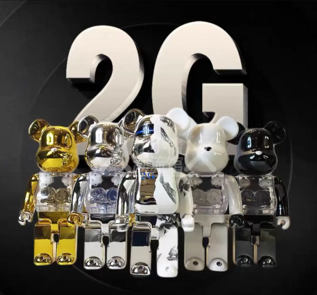 

17 Style 2G Bearbrick 400% Anime Violent Bear Trend Living Room Shop Model Fashion Decoration Kawaii Doll Kids Toy HalloweenGift