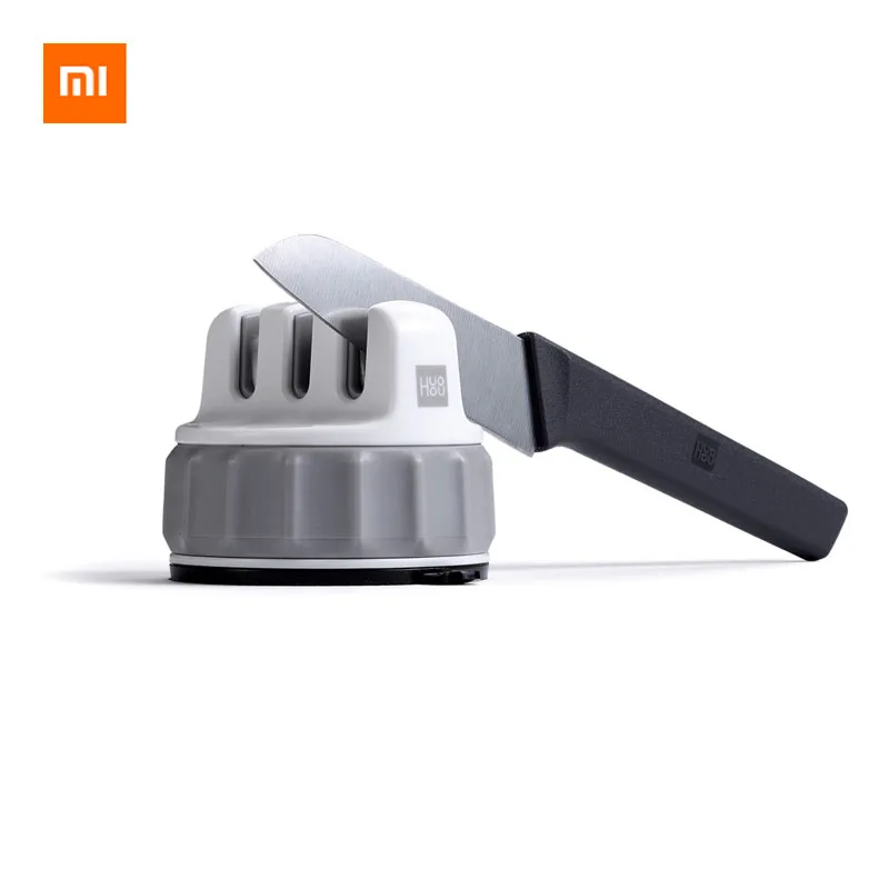 

NEW2022 Huohou Xiaomi Mijia Mini Knife Sharpener One handed Sharpening Super Suction Kitchen Sharpener Tool Knife Sharpener