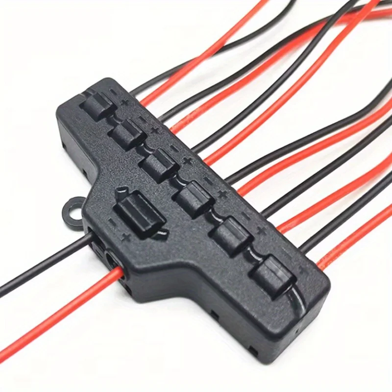 

1 шт. 2-6/12 светодиодный разъем распределителя, быстрое подключение к медной фурнитурой, аккумулятор не требуется