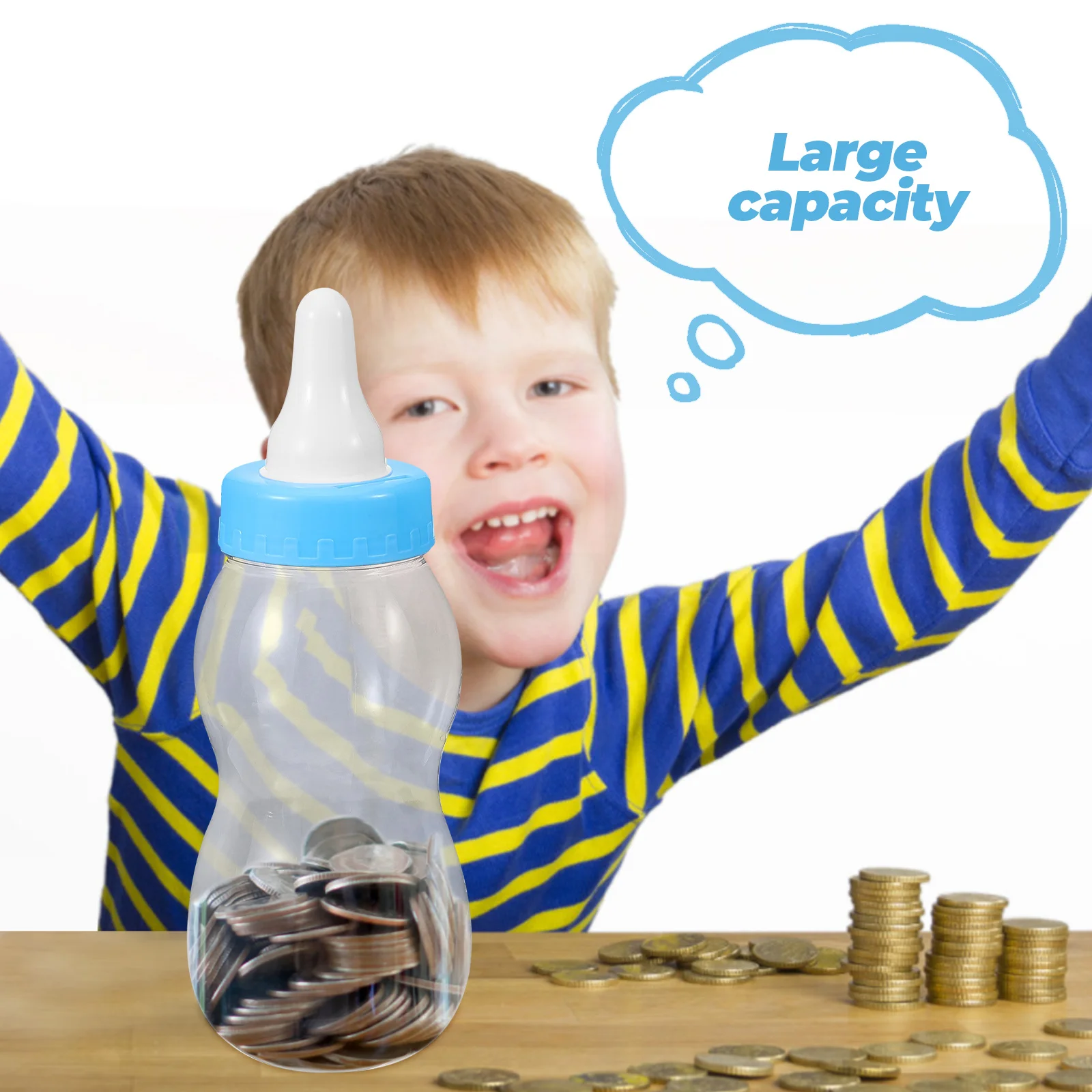 Забавная детская бутылочка-копилка милая копилка принадлежности настольное