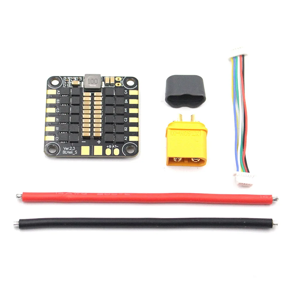 

LANNRC 30A mini 4 в 1 BLHeli_S ESC 2 ~ 6S Lipo 30,5 мм монтажное отверстие поддержка DSHOT600 протокол подходит для FPV полевых дронов