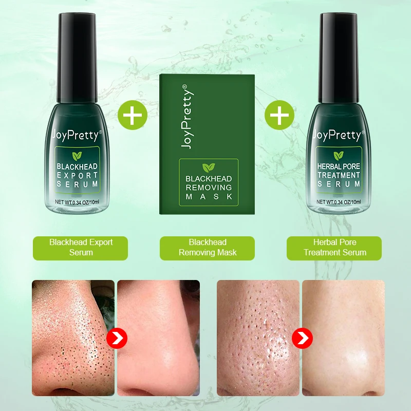 

JoyPretty Blackhead Remover Set Face Nose Mask Peeling Acne Treatments Deep Cleansing Mask Oil Control Skin Care Kit 3PCS
